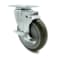 Service Caster 5 Inch Gray Polyurethane Wheel Swivel Top Plate Caster with Brake SCC-20S514-PPUB-TLB-TP2 - alternate 1